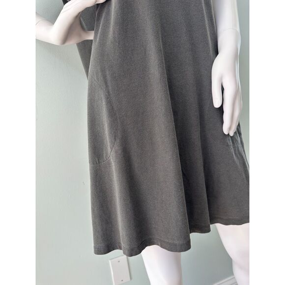 Clare V. Charlotte Ruffle Tshirt Dress Faded Grey size Medium - Picture 11 of 12